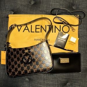 NWT ❤️ Valentino by Mario Valentino Kai Leather Shoulder Bag MSRP $895